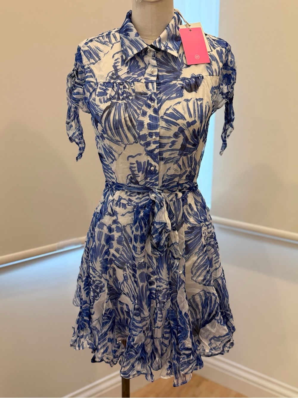 Amanda Uprichard Savannah Dress - Shell Print